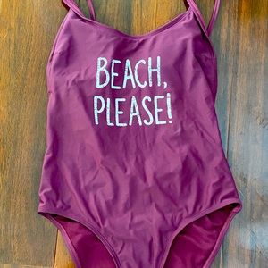 Mauve/Purple One Piece Women’s Swimsuit